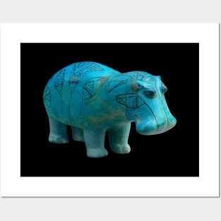 William the Hippo-  Ancient Egyptian figurine Posters and Art